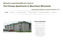Tablet Screenshot of apartmentsmoorhead.com